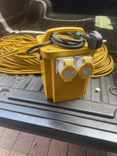110v Transformer 110v Junction Box 15m lead 3x110v 50m leads, plus 4 more leads