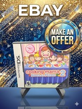 Cooking Mama 2 Dinner With Friends Nintendo DS Complete CIB Tested Excellent