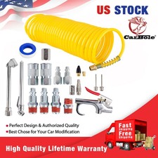 20 PCS Air Compressor Accessory Kit W/1/4"x25Ft Nylon Hose 1/4" NPT Air Tool Kit