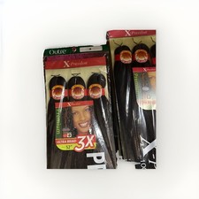 3- Pack OUTRE Braids X-Pression Kanekalon 3X Ultra Pre-Stretched Braid 52" 4