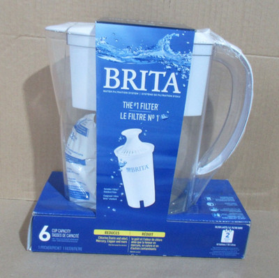 BRITA 35566 WHITE 6 CUP WATER FILTER PITCHER