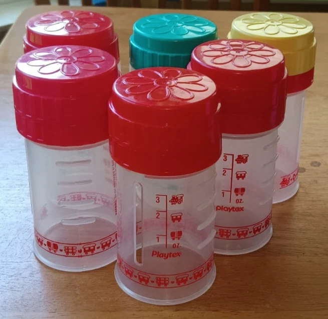 Vintage Playtex Baby Bottles + Drop Ins Breast Milk Storage Kit Pump Adapters - Image 3 of 4