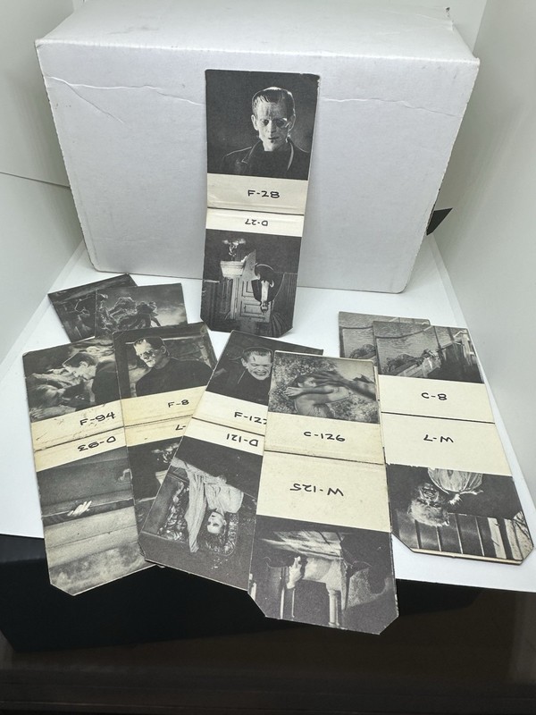 Universal Monsters Horrorscope 1964 Movie Flip Cards Group Of 9 Different RARE!