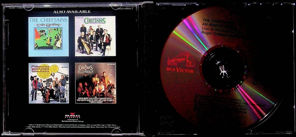 An Irish Evening by The Chieftains CD Live Belfast w/ Roger Daltrey - Image 2 of 3