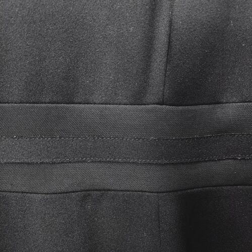 Calvin Klein Black Mesh Illusion Hem Fit Flare Stretch Sleeveless Dress Size 2 - Picture 4 of 12