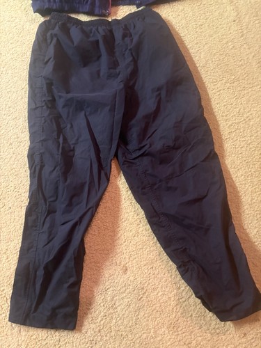 Golf rain gear blue short sleeve top black pants large preowned VGC - Picture 5 of 6