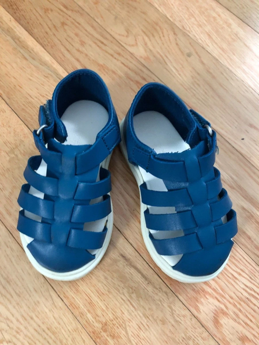 New Blue Zara Baby Sandals Size 4 His Foot Was Too Wide Excellent