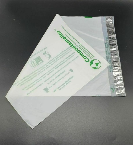 13.9" x 19.6" 350 x 500mm Compostamailer™ Compostable Mailing Bag Natural 40mu - 第 1/5 張圖片