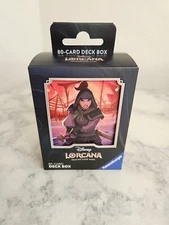 Disney LORCANA: Rise of the Floodborn TCG MULAN 80-Card DECK BOX * NEW