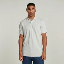 G Star Raw Polo Shirt Grey Dunda Slim Fit Premium Stretch 95% Organic Cotton