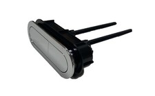 Chrome Oval Dual Flush Button 4.5-inch X 1.5-inch  5-inch rods 