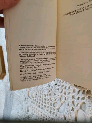 Situations by Jean-Paul Sartre Fawcett Premier paperback Good condition - Picture 9 of 10