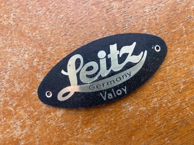 Vintage Leitz Wetzlar Valoy Darkroom Enlarger Metal Name Plate, Rare Part, Nice!