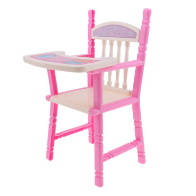 Rosa Kleinkind Esszimmerstuhl für 9-11'' Reborn Hochstuhl Baby Puppe Zubehör