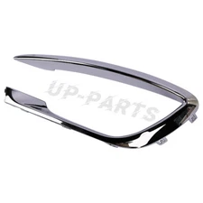 Front Driver Left Side Fog Light Trim Outer Chrome For 2017-2020 Lincoln MKZ