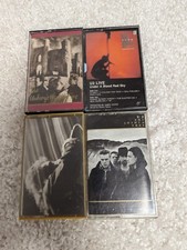 U2 Cassette Tape Lot 4 Bono Edge Under A Blood Red Sky Joshua Tree Rock Alt