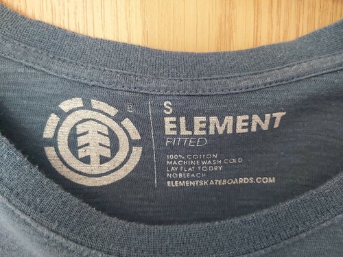 Mens Small Element Blue Skate Shirt - Picture 2 of 3