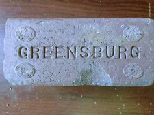 Vintage antique reclaimed Greensburg Paver Bricks