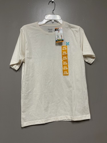Hurley Youth Boys Short Sleeve T-Shirt Cream XXL (18-20) - 第 1/2 張圖片