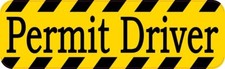 10in x 3in Permit Driver Magnet Car Truck Vehicle Magnetic Sign