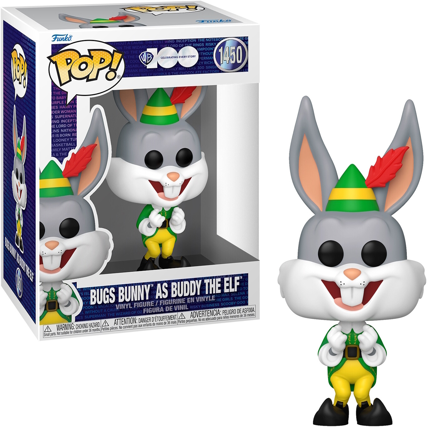 Thumbnail - Wb 100 - Bugs Bunny As Buddy The Elf 1450 - Funko Pop Vinyl Figur