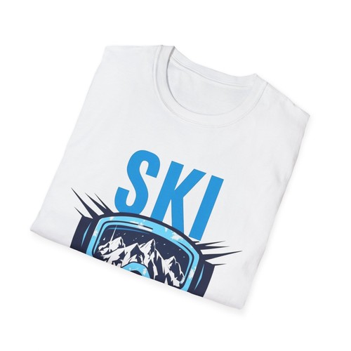 Mount Bohemia Ski Bum Ski Harder Unisex Ski Goggles T-Shirt - Picture 9 of 25