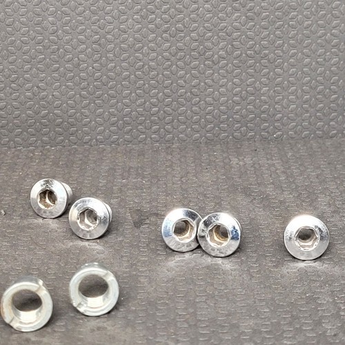 Vintage Shimano Chainring Bolts (10) Nuts (5) Washers (5) Bicycle Chrome - Picture 3 of 10