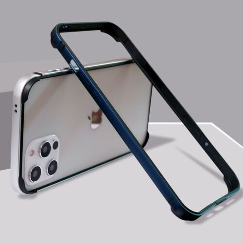 Aluminum Metal Bumper Frame TPU Rubber Cover Case for iPhone 16 15 14 13 Pro Max - Picture 7 of 24