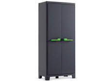 Keter Moby Tall Storage Cupboard Adjustable Removable Shelves Lockable Doors