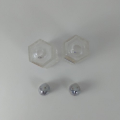 Crystal Salt And Pepper Shakers 3.5" Vintage - Picture 8 of 9