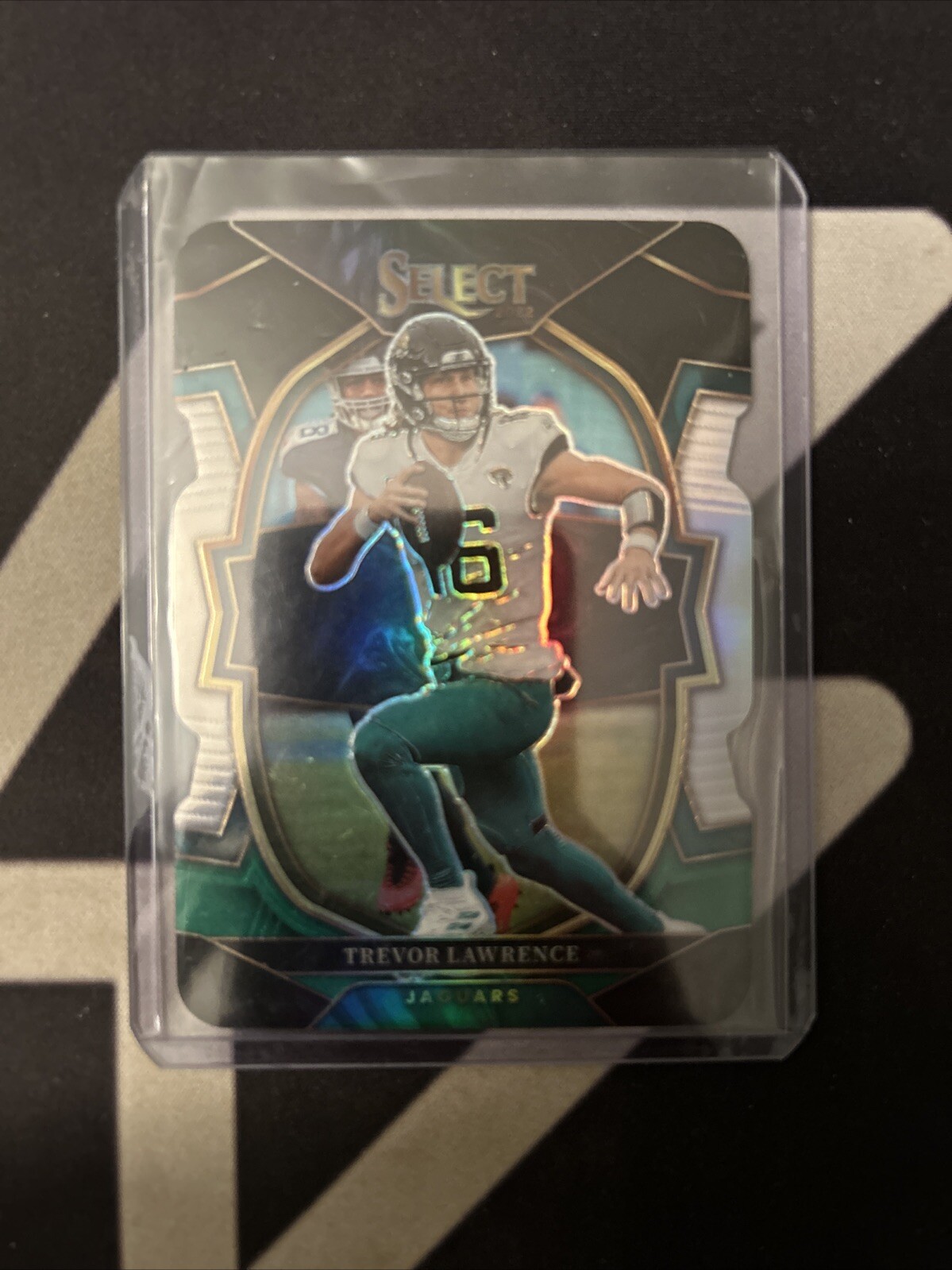 2022 Panini Select - Concourse Black & Green Prizm Die-Cut #41 Trevor Lawrence
