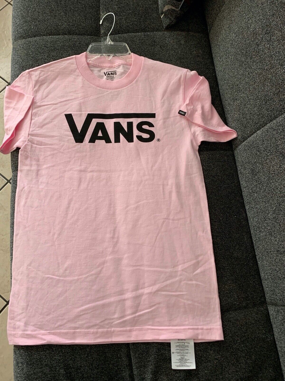 VANS LOGO T-SHIRT &amp; BLACK MENS | eBay