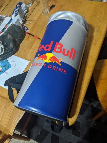 Red Bull Cooler Backpack Amazing Shape Ebay