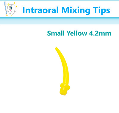 Dental Intra Oral Impression Mixing Tips Yellow  4.2mm IntraOral Delivery Tip