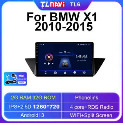 For BMW X1 E84QLED Car Radio Auto Multimedia Video Player GPS Navigation Carplay