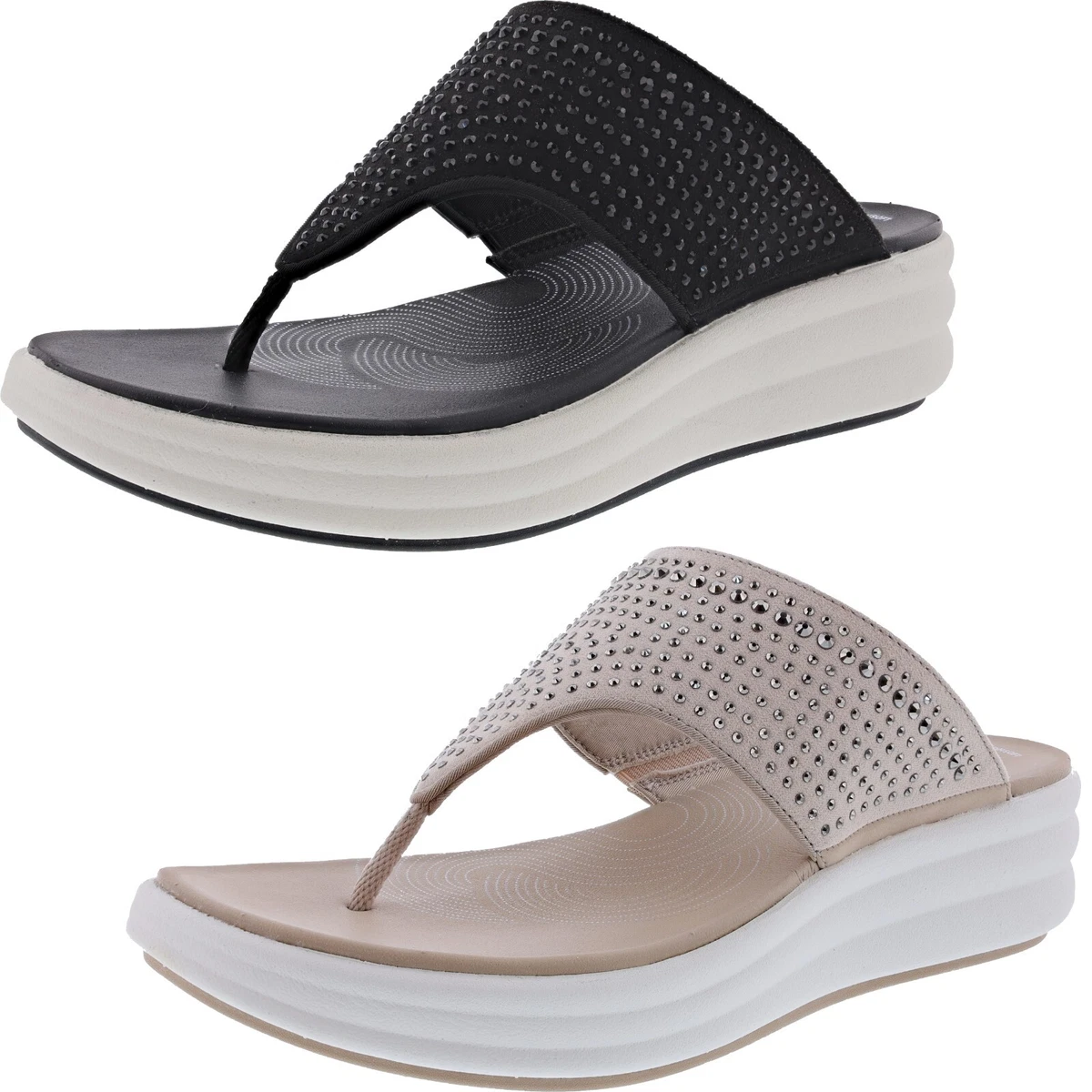 Clarks lightweight sales flip flops