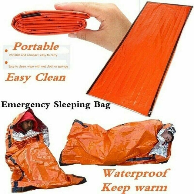 Réutilisable Urgence Couchage Sac Thermique Imperméable Survie Camping Sacs Réutilisable Urgence Couchage Sac Thermique Imperméable Survie Camping Sacs