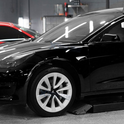 2pcs White Side Camera Decor Cover Trim For Tesla Model 3 Refresh Highland 24+ - Picture 11 of 11
