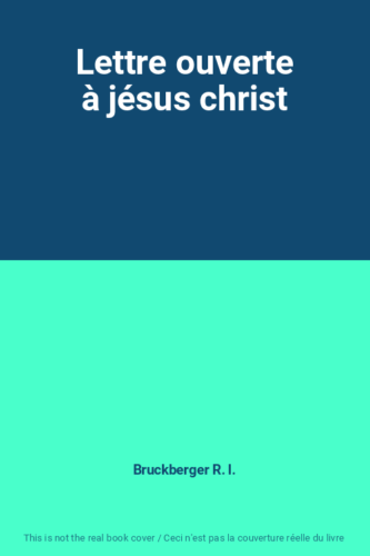 Lettre ouverte à jésus christ - Bild 1 von 1
