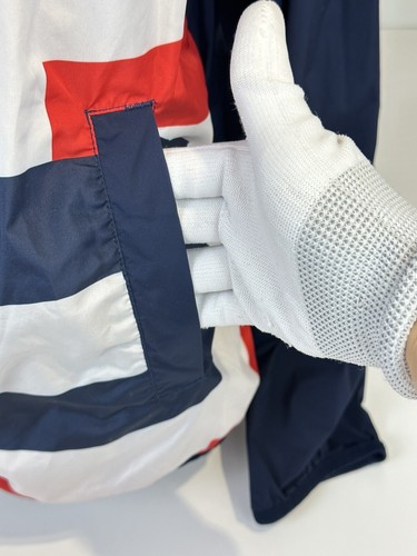 Tommy Hilfigar Hoodie Jacket Women Windbreaker Long Sleeves Tricolor Size L - Picture 8 of 17
