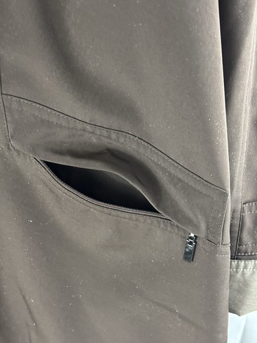 Gallery Womens Water-Resistant Raincoat Brown w Removable Liner & Hood 2XL - Picture 3 of 19
