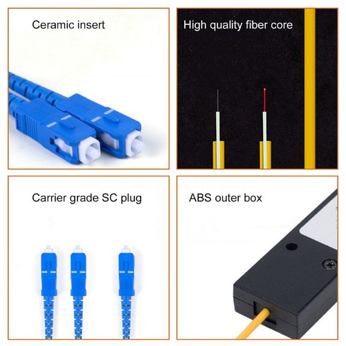 Ftth SC UPC 1X2 Fiber Optical Splitter Coupler Cable FBT Signalmode Module - Afbeelding 4 van 14