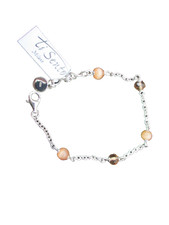 Ti Sento Milano wunderschönes Armband, Glasperlen 925 Silber, Karabiner NEU