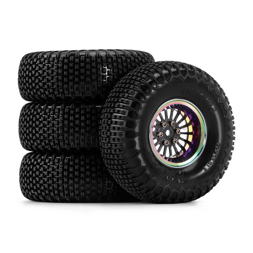 INJORA 1.3" Beadlock Felgen ModuWheel mit XHX Pin Reifen fr 1/18 1/24 RC Crawler - Picture 8 of 15