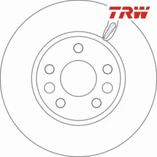 2 pieces brake disc TRW DF6546 for Renault Talisman Grandtour