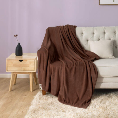 Faux Fur Fleece Blanket Large Sofa Mink Bed Throw Soft Warm Double Twin Sizes - Picture 5 of 25
