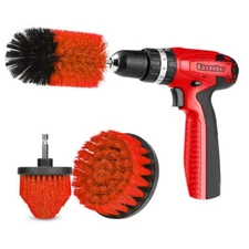 2/3/4/5'' Electric Drill Scrubber Brush Power Brush Set Kit Car Soft Brush Drill