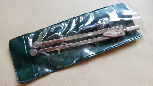 Vintage New Old Stock Drawing Instrument Pencil Lead Compass with Knee Joint - Picture 3 of 3