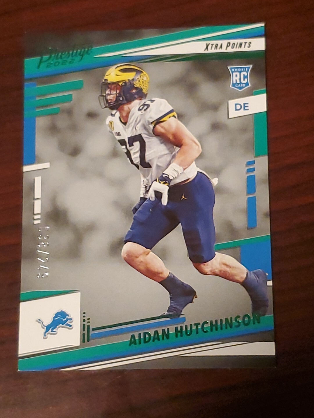 2022 Prestige Xtra Points Green Aidan Hutchinson RC 038/249 No. 312