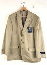 NWT STAFFORD ESSENTIALS Mens Size 46R Tan Blazer Sport Coat